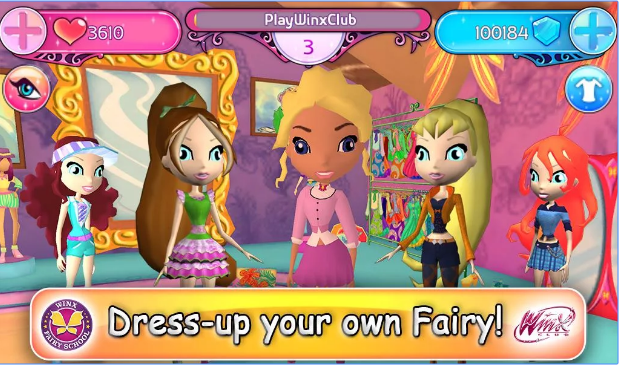 Gameplay screenshot from winx club winx fairy school for Android
