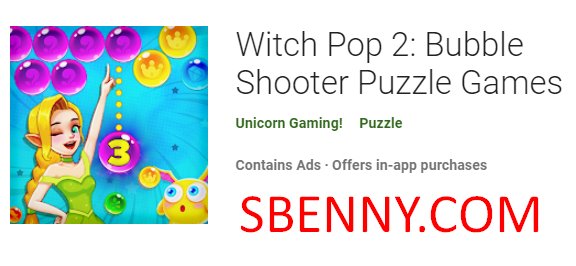 игра-головоломка witch pop 2 bubble shooter