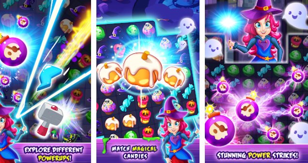 Gameplay screenshot from witchdom 2 halloween games and witch games for Android