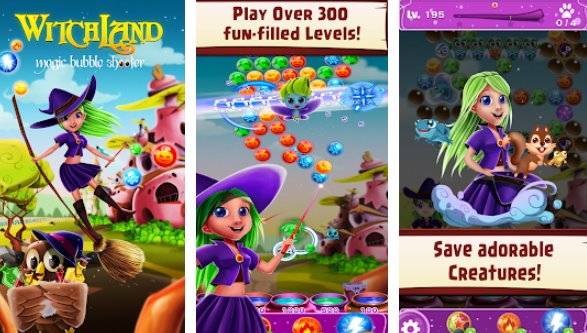 witchland magic bubble shooter
