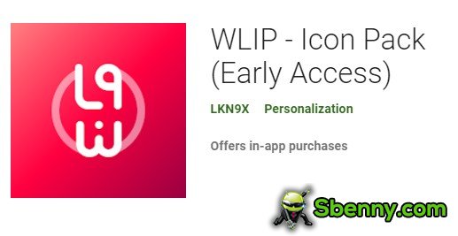 accès anticipé au pack d'icônes wlip