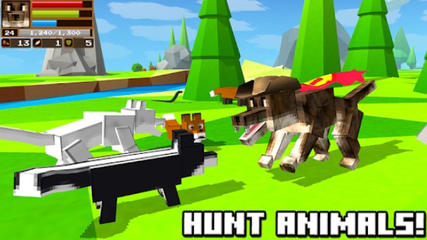 Gameplay screenshot from wolf craft for Android