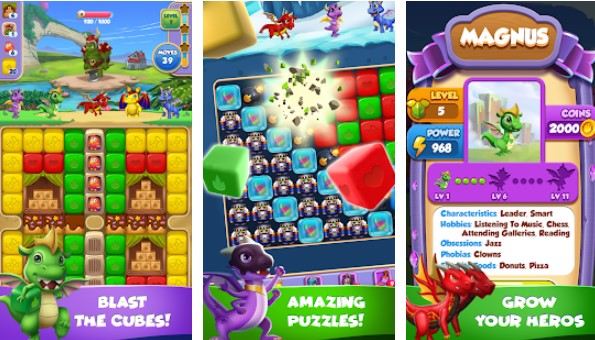 Gameplay screenshot from wonder dragons for Android