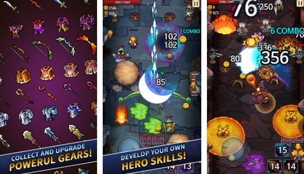 Gameplay screenshot from wonder knights vip setro shooter rpg for Android