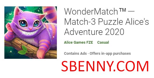 wondermatch mérkőzés 3 puzzle Alice kalandja 2020-ban
