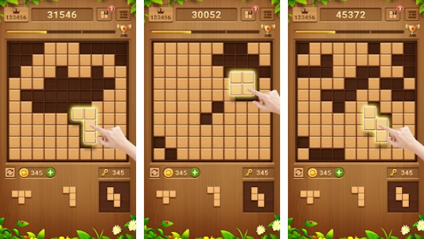 wood block puzzle free classic block puzzle game MOD APK Android
