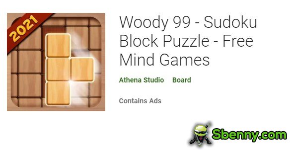 woody 99 sudoku block puzzle free mind games