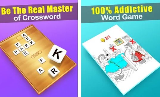 Gameplay screenshot from word cross for Android