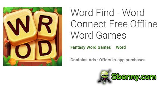 word find word connect free offline word games