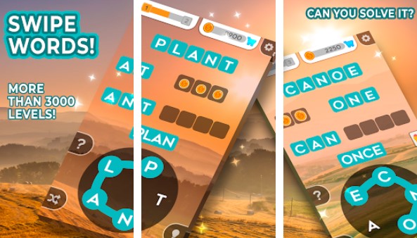 Gameplay screenshot from word game offline games for Android
