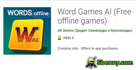word games aI free offline games