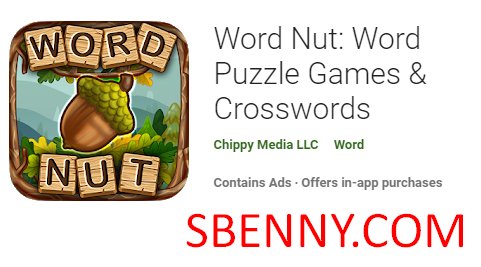 단어 너트 단어 퍼즐 게임 및 크로스 워드 퍼즐