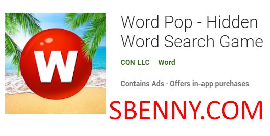 word pop بازی جستجوی کلمات پنهان