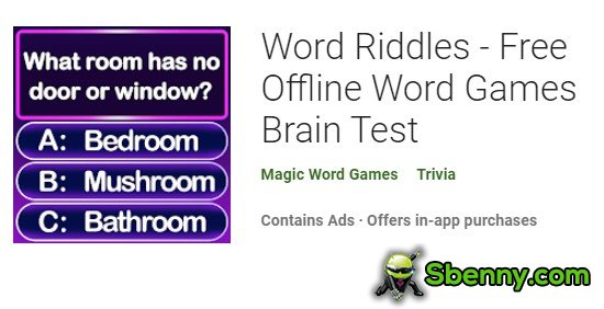 indovinelli di parole giochi di parole offline gratuiti test del cervello