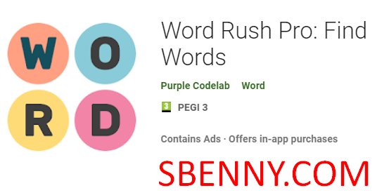word rush pro find words