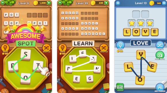 Gameplay screenshot from word spot for Android