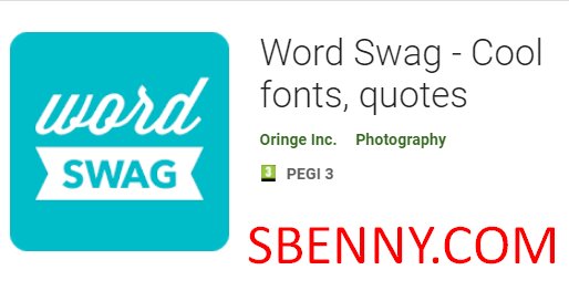 woord swag cool lettertypen, citaten