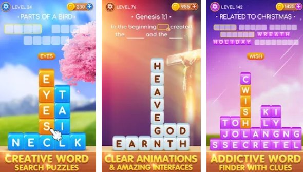Gameplay screenshot from word swipe for Android