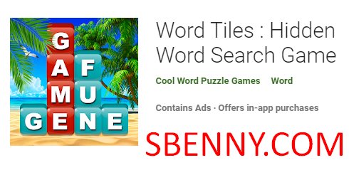 word tiles hidden word search game