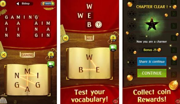 Gameplay screenshot from word wiz for Android