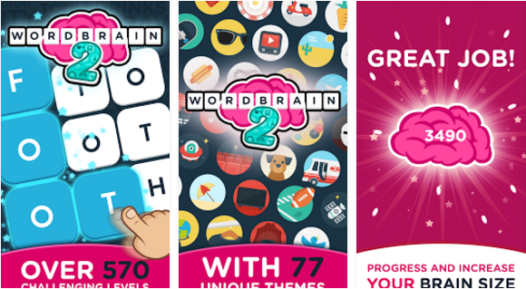 Gameplay screenshot from wordbrain 2 for Android