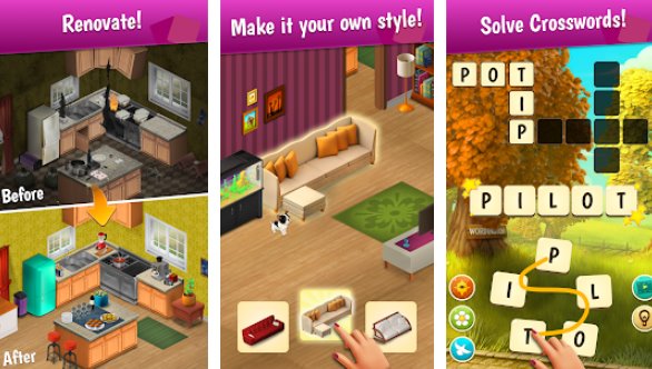 Gameplay screenshot from wordington a word story for Android