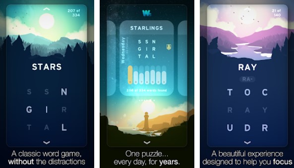 Gameplay screenshot from wordsmyth a daily word game for Android