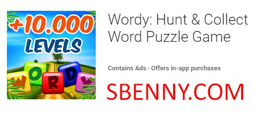 Wordy caccia e colleziona gioco di puzzle di parole
