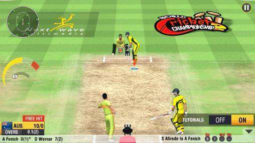 Gameplay screenshot from world cricket championship 2 for Android