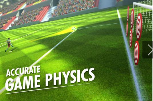Gameplay screenshot from world football real cup soccer for Android