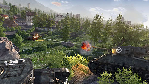 Gameplay screenshot from world of Steel tank force for Android