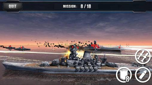 Gameplay screenshot from world warships Combat for Android
