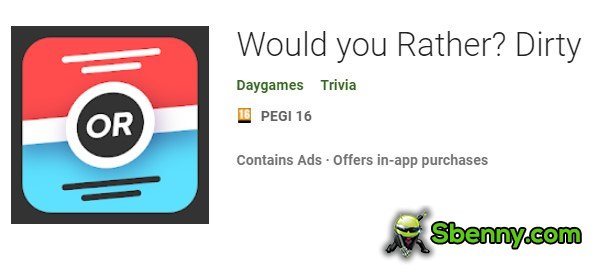 would you rather dirty