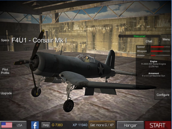 Gameplay screenshot from ww2 wings of duty for Android