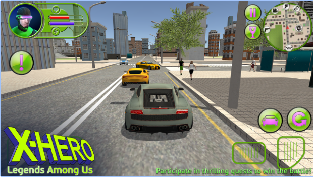 Gameplay screenshot from x hero legends among us for Android
