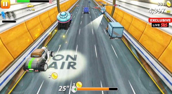 Gameplay screenshot from xtreme driving car racing 3d for Android