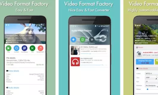 Gameplay screenshot from video format factory for Android