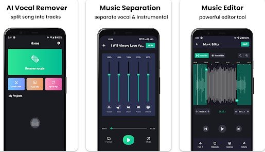 Gameplay screenshot from vocal remover and karaoke maker for Android