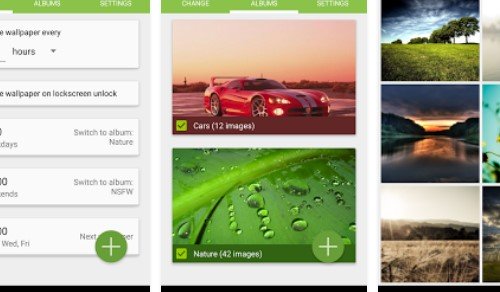 Gameplay screenshot from wallpaper changer for Android