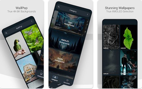 Gameplay screenshot from wallpop live and 4k wallpapers for Android