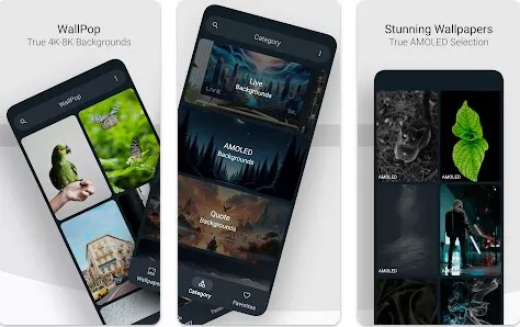 Gameplay screenshot from wallpop live and 4k wallpapers for Android