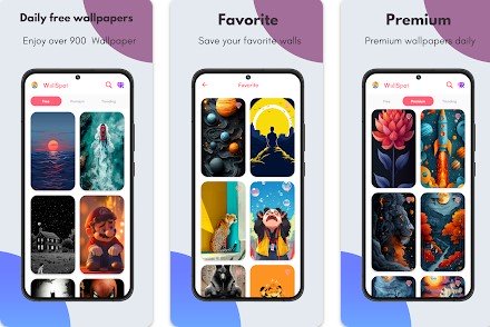 Gameplay screenshot from wallspot 4k wallpapers for Android