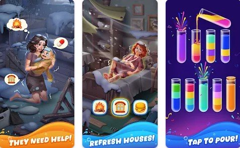 Gameplay screenshot from water sort for Android