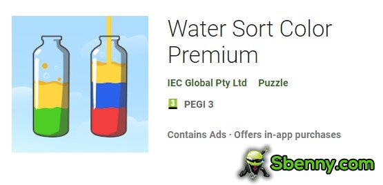 water sort color premium