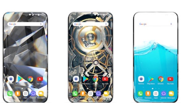 Gameplay screenshot from wave live wallpapers pro for Android