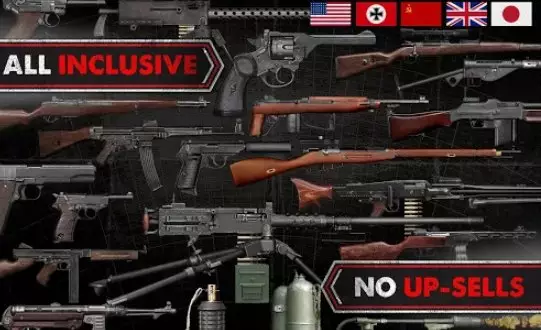 Gameplay screenshot from weaphones ww2 firearms sim for Android