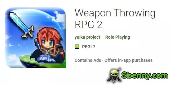 Gameplay screenshot from weapon throwing rpg for Android
