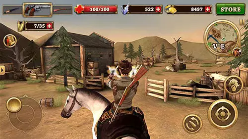 Gameplay screenshot from west gunfighter for Android