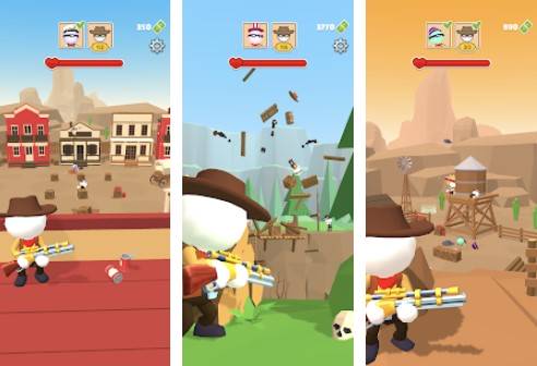 Gameplay screenshot from western sniper wild west fps for Android