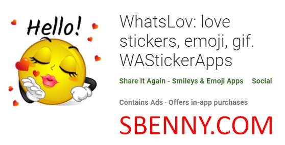  WhatsLov: love stickers, emoji, gif. WAStickerApps